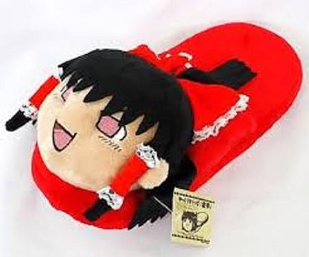 Amazon 東方project ゆっくりスリッパ 片足 博麗霊夢 ぬいぐるみ おもちゃ