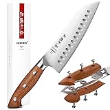 HEZHEN Santoku Chef Knife-7.3 inch Blade German DIN