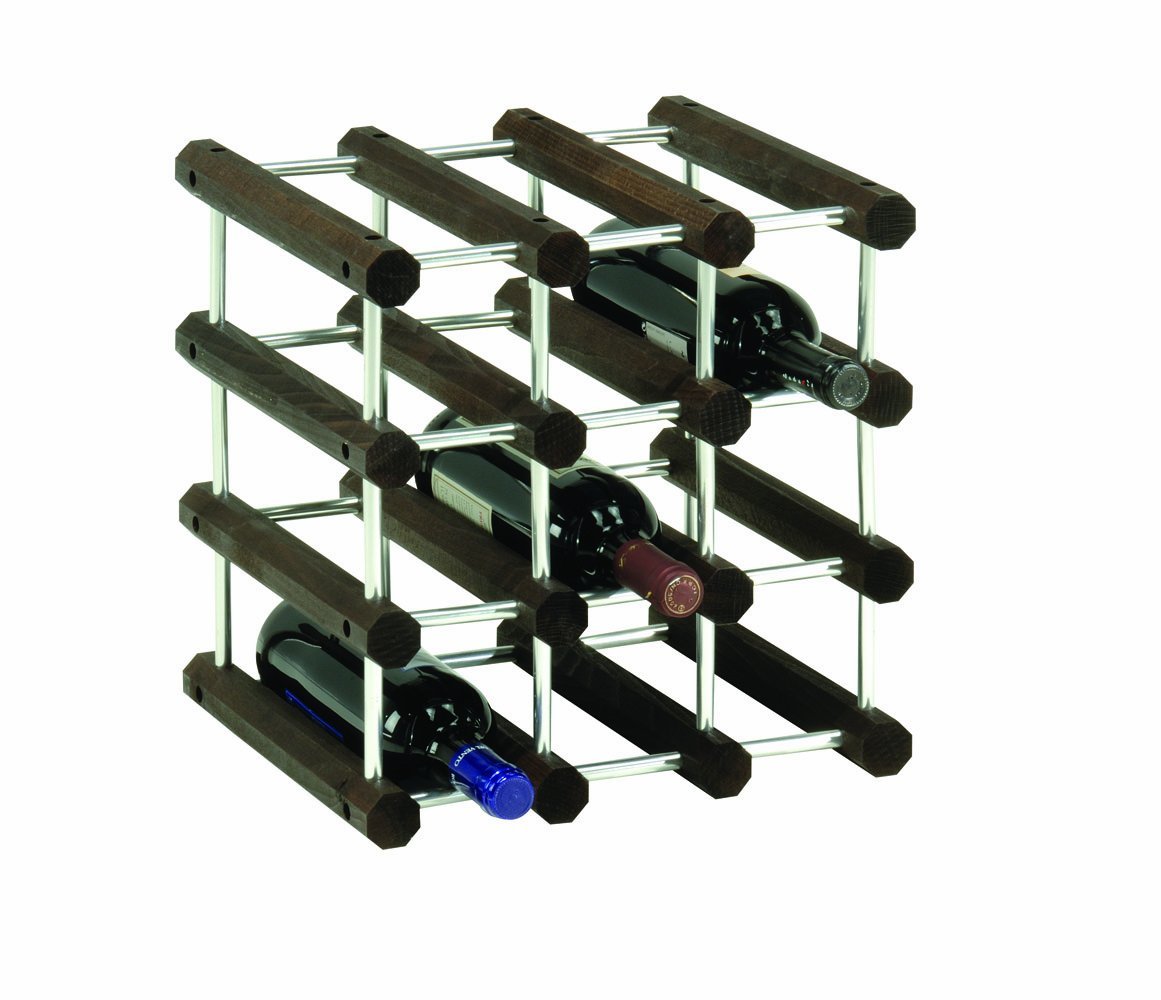Foppapedretti Il Cantiniere Wine Rack Alluminio/Wengè