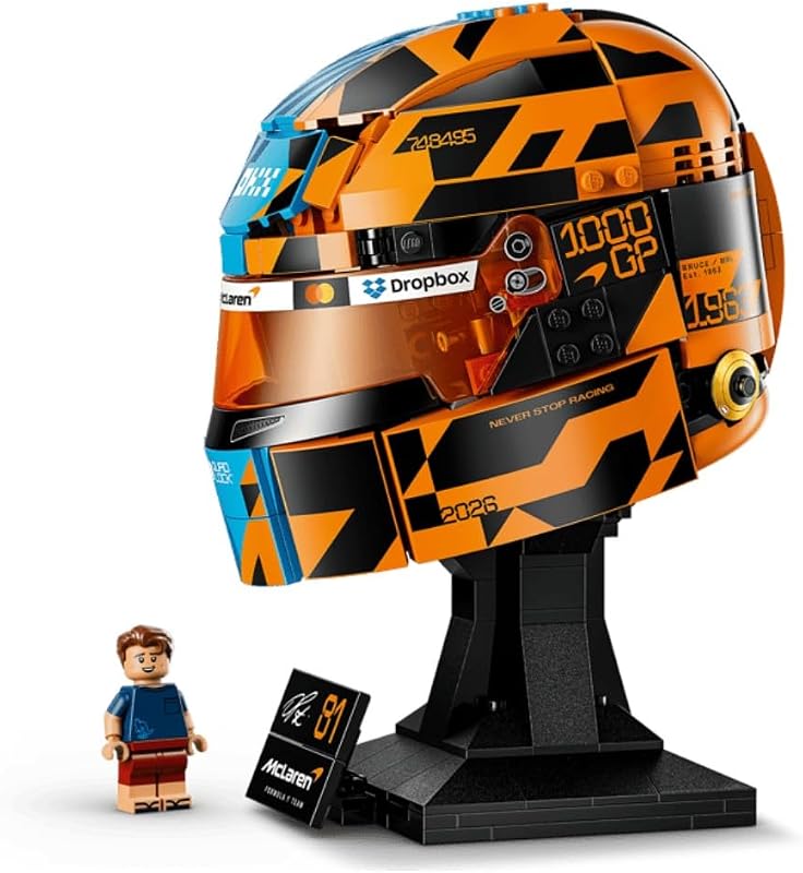 Editions McLaren MasterCard F1 Team Oscar Piastri Helm - Spielzeug 3D Figuren Modellbau - DIY Kinderzimmer Deko - Geschenk für Jungen, Mädchen ab 12 Jahren und Erwachsene Sportfans - 43016