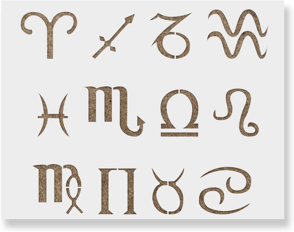 Zodiac Symbols Stencil Reusable Stencils for Painting