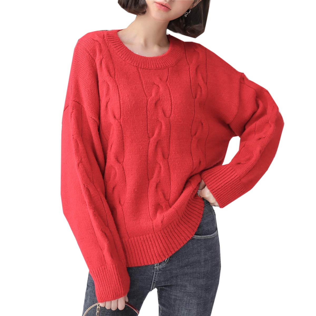Short Sweater (Red, Medium)