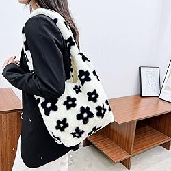 Plush Underarm Bag, Ladies Fluffy Shoulder