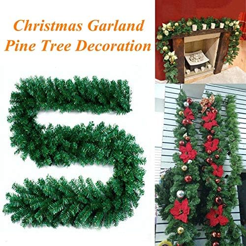 LILICAT Christmas Decorations 2.7M Ornaments Xmas Tree Garland Rattan Home Wall Pine For Christmas Party Home Decoration (Green)
