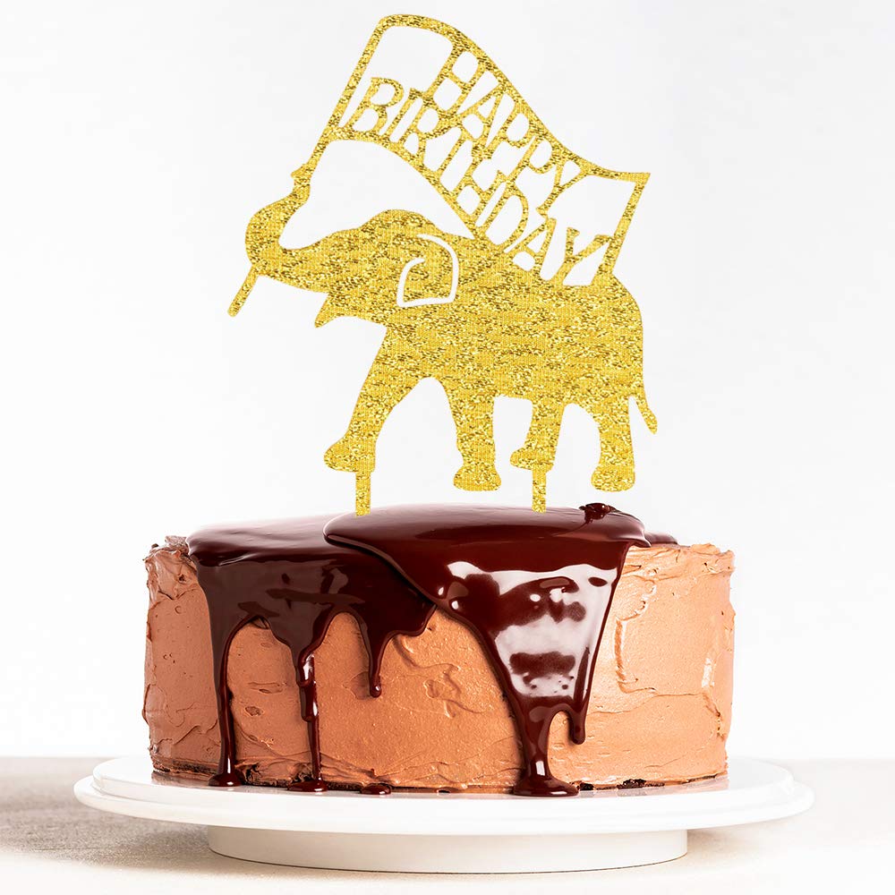 Buy WeBenison Animal Theme Happy Birthday Cake Topper Baby Shower 1st