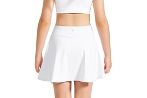 Stelle Girls Tennis Skirts with Pockets Athletic Skorts Inner Shorts High Waisted Sports Golf Running Skirt