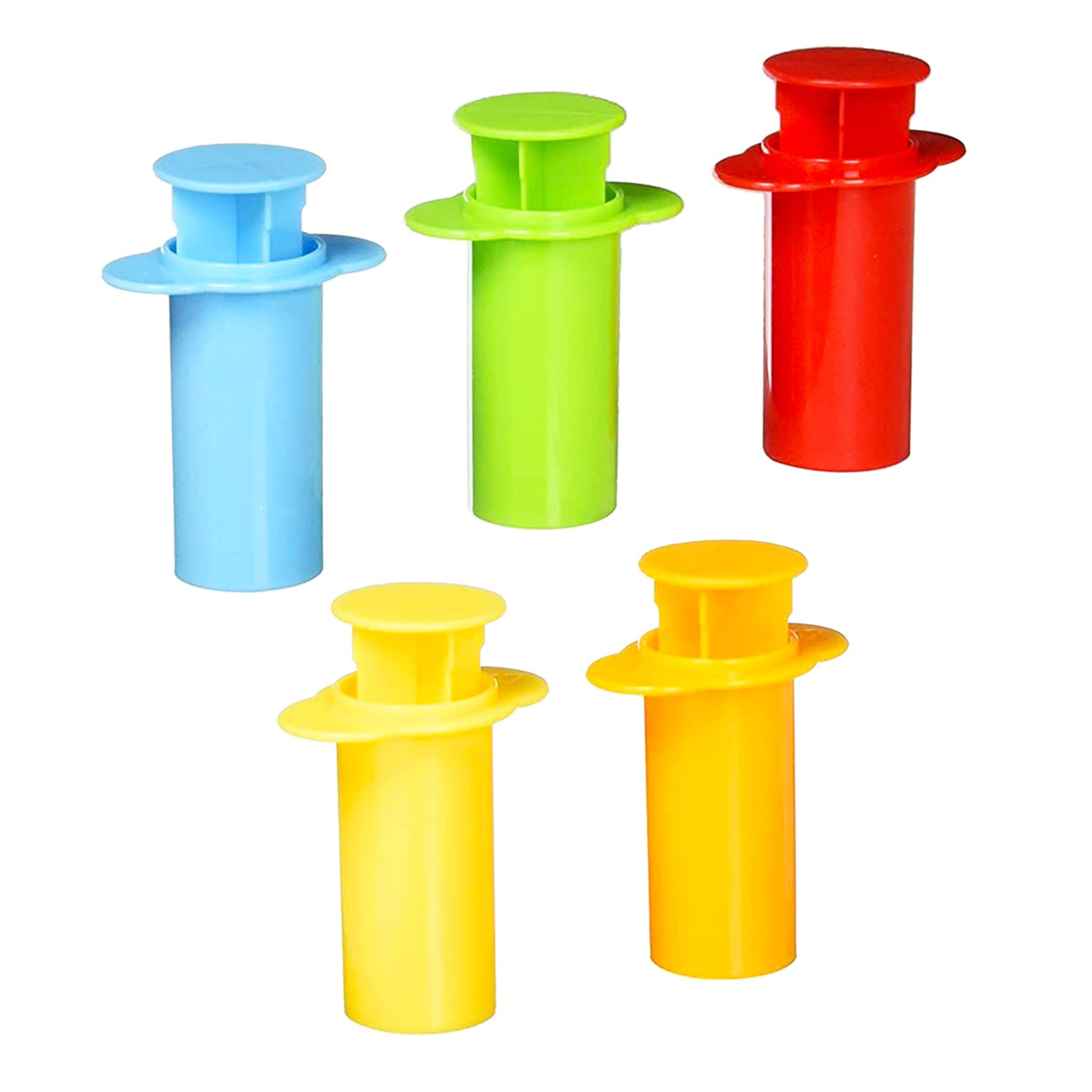 PANYTOW 5 x Plastic Extruding Syringes Dough Plasticine Mold Crafting Tool---Random Color
