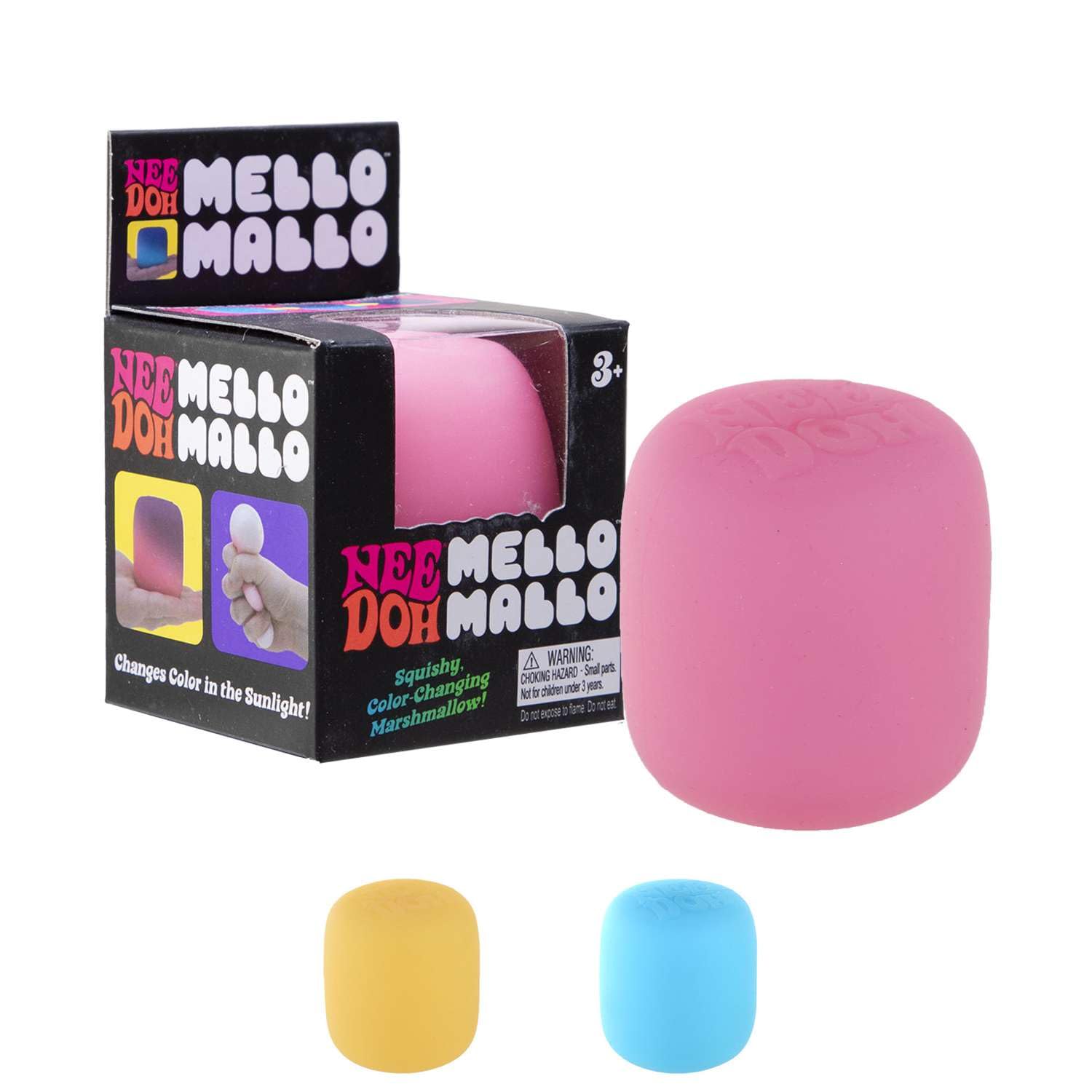 Photo 1 of Schylling NeeDoh Mello Mallo - Sensory Toy with a Satisfying Dough Filling - Changes Color in The Sun - Ages 3 and Up - Color May Vary; One Per Pack
