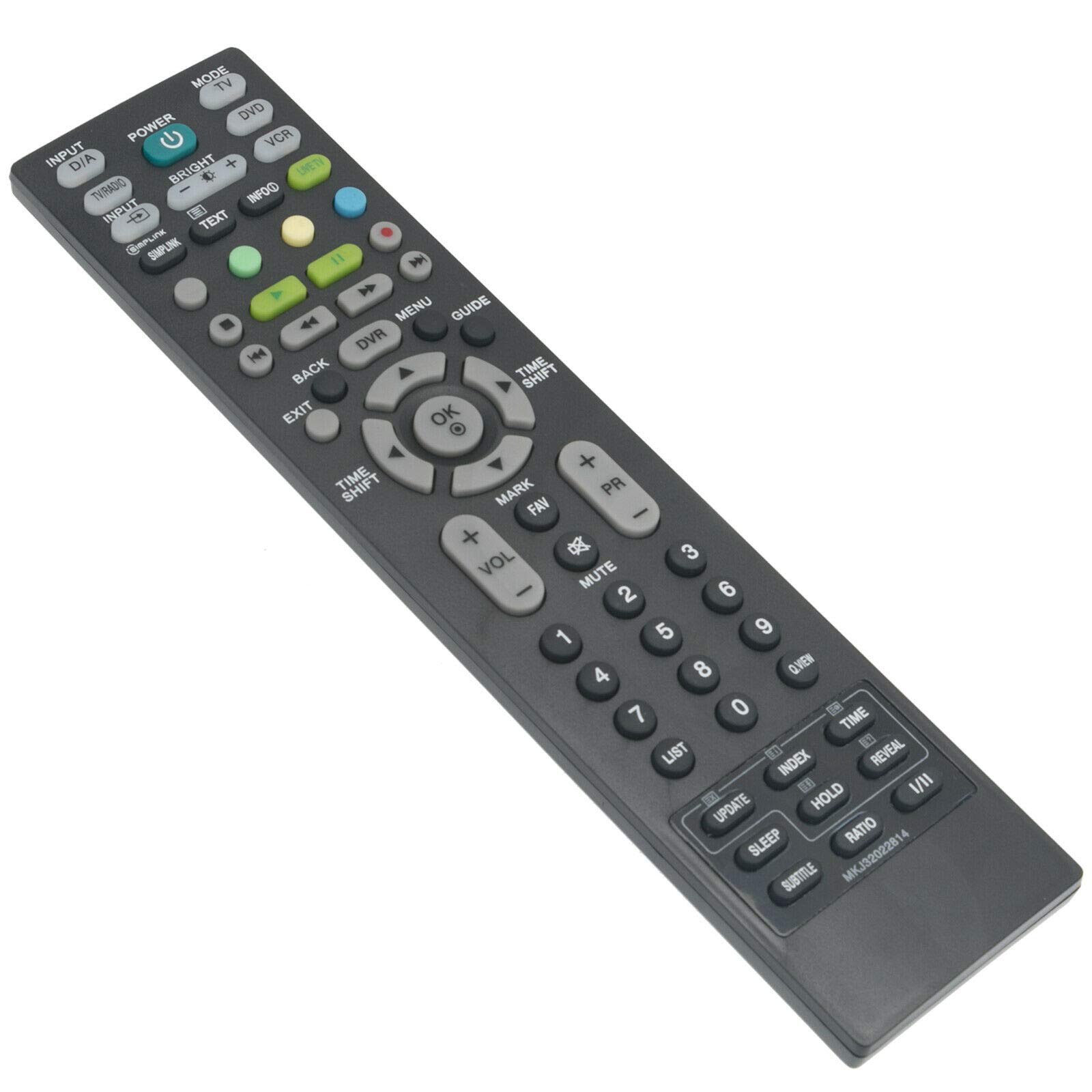 VINABTY MKJ32022814 Replace Remote for LG TV 42PT85 42LT75-ZA 42LT75 42LF65-ZC 42LC55-ZA 37LF65 37LC45-ZA 32LT75-ZA 32LC4D-ZA 32LC45-ZA 32LB75 26LC46-ZC 26LC45-ZA 26LB76-ZF 50PS8000 50PC56-ZD 47LF65