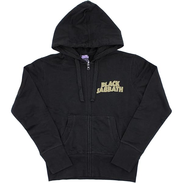 Amazon.com: Black Sabbath Men's Henry Pocket Logo Zippered Hooded
