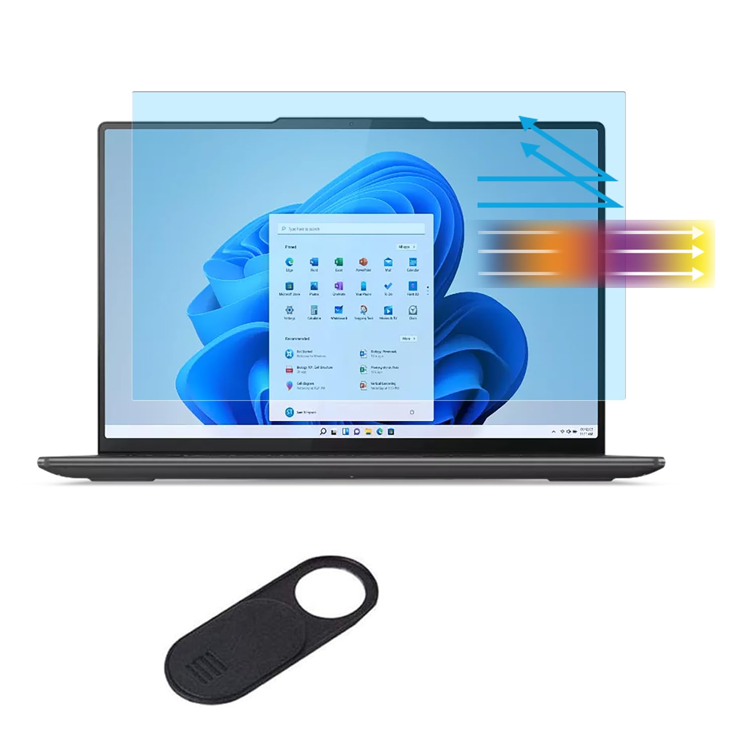 Photo 1 of Anti Blue Light Screen Protector for Lenovo Slim 3 3i 5 5i 7i 14 Gen 10/9/8, Yoga Slim 7 7i 9 9i 14 Gen 10/9/8, ThinkBook 14 G8 G7 G6, Flex 5 Chrome 14?, Eyes Protection Blue Light Glare UV Filter
