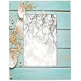 Pardick Wooden Beach Seashells 8x10in Picture Frames Wooden Hanging/Tabletop Photo Frame Photo Frames Desk Tabletop Picture Fram for Family Office Baby Photos Wedding Grandma Farmhouses Decor Gift