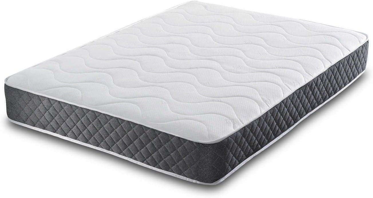 JumpiCool Blue Gel Memory Foam Spring Mattress - 6FT Superking