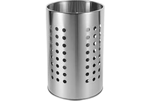 FOMIYES Stainless Steel Hanging Cutlery Draining Basket Large Utensil Holder for Chopsticks Spoons Forks