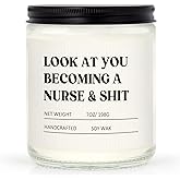 Craftique Nurse Gifts for Women Men, Nursing Student Gifts- Funny Nurse Candle- Nursing School, Nurses Week/Day/Graduation/Birthday Gift, Cool LPN RN Gift for Nurses, Future/New Grad