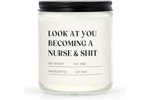 Craftique Nurse Gifts for Women Men, Nursing Student Gifts- Funny Nurse Candle- Nursing School, Nurses Christmas/Graduation/Birthday Gift, Cool LPN RN Gift for Nurses, Future/New Grad