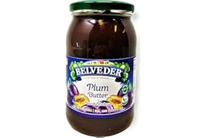 Belveder Plum Butter, No Preservatives Added, Non-GMO, Gluten Free and Vegan 35.27 Oz Pack of 1