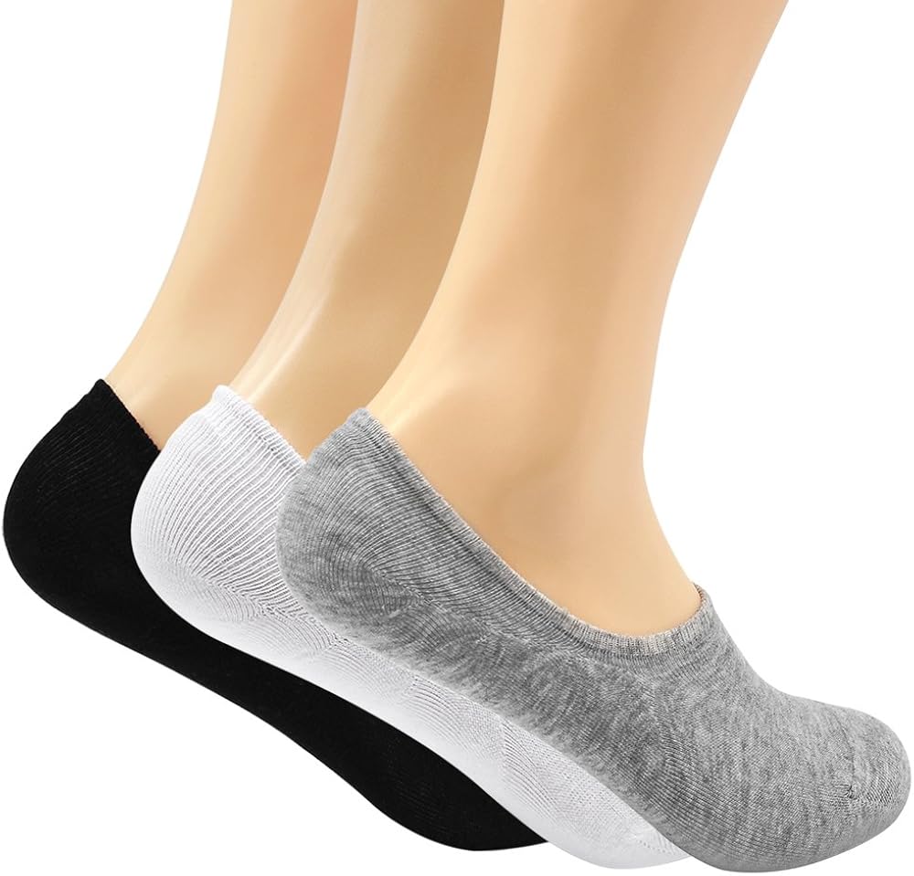 Women's 3-9 Pairs Casual Thin No Show Socks Non Slip Flat Boat Line at  Women’s Clothing store
