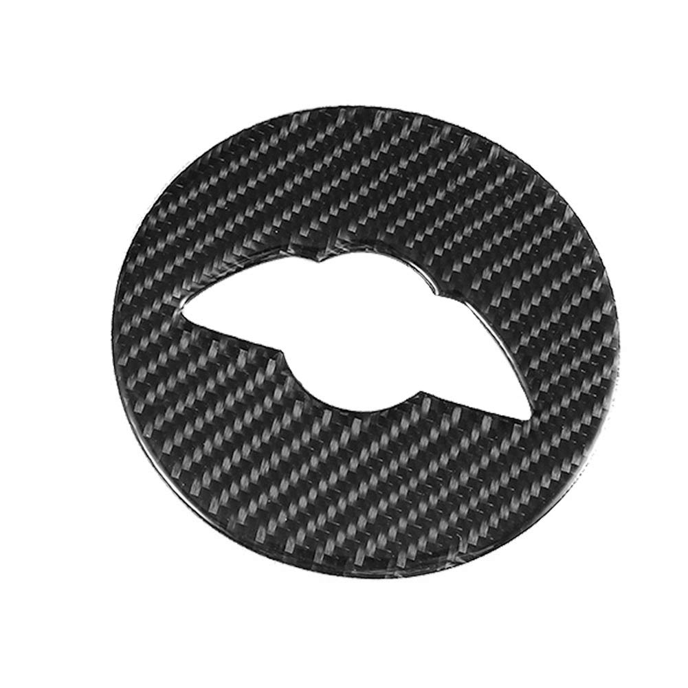 2Pcs 3D Steering Wheel Sticker, Carbon Fiber Steering Wheel Trim Sticker Cover Trim for Cooper F55 F56