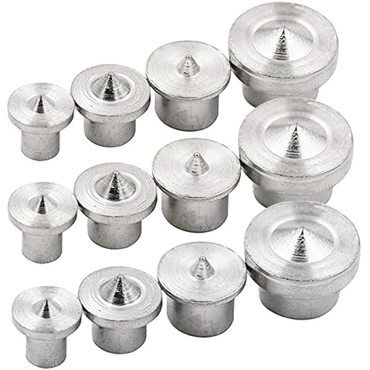 Center Points Pin Set,BESTZY 12Pcs Dowel Pin Center Dowel Centre Point