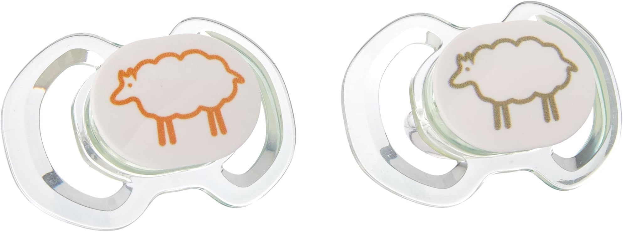 Mixie Baby Orthodontic Silicone Pacifiers, 2PK, 6-18 Months