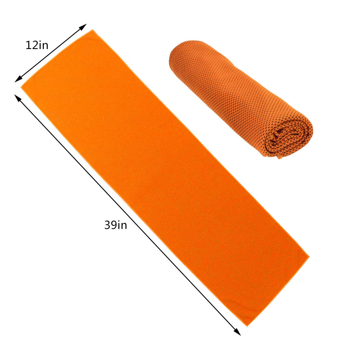 Tongcloud Cooling Towels 4 Pack Ice Towels for Workout, Outdoor Sports, Gym, Extra Long Cold Towel for Neck and Head