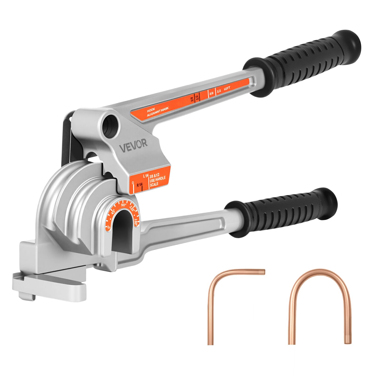 Photo 1 of Vevor  Tube Bender, 1/4", 3/8", 1/2" OD, 3 in 1 Manual Level Tube Bender, 180° Copper Aluminum Pipes Bending Tools for HVAC Air Conditioning