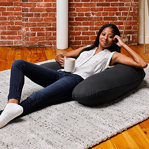 Yogibo Support Reading Pillow, Unique UShaped Backrest with Arms