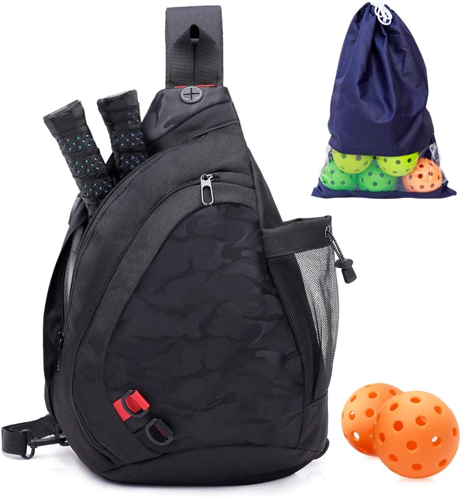 ZOEA Pickleball Bag, Sport Pickleball Sling Bag for Women Man