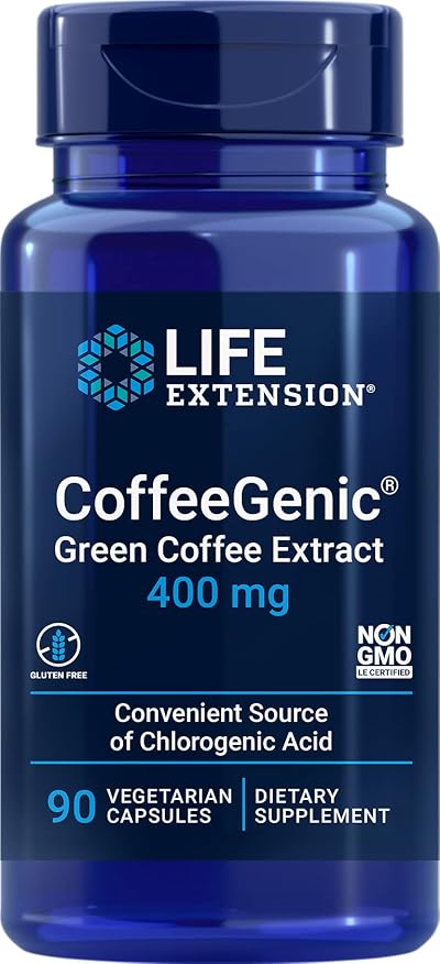 Life Extension CoffeeGenic Green Coffee Extract 400 mg 90 vcaps