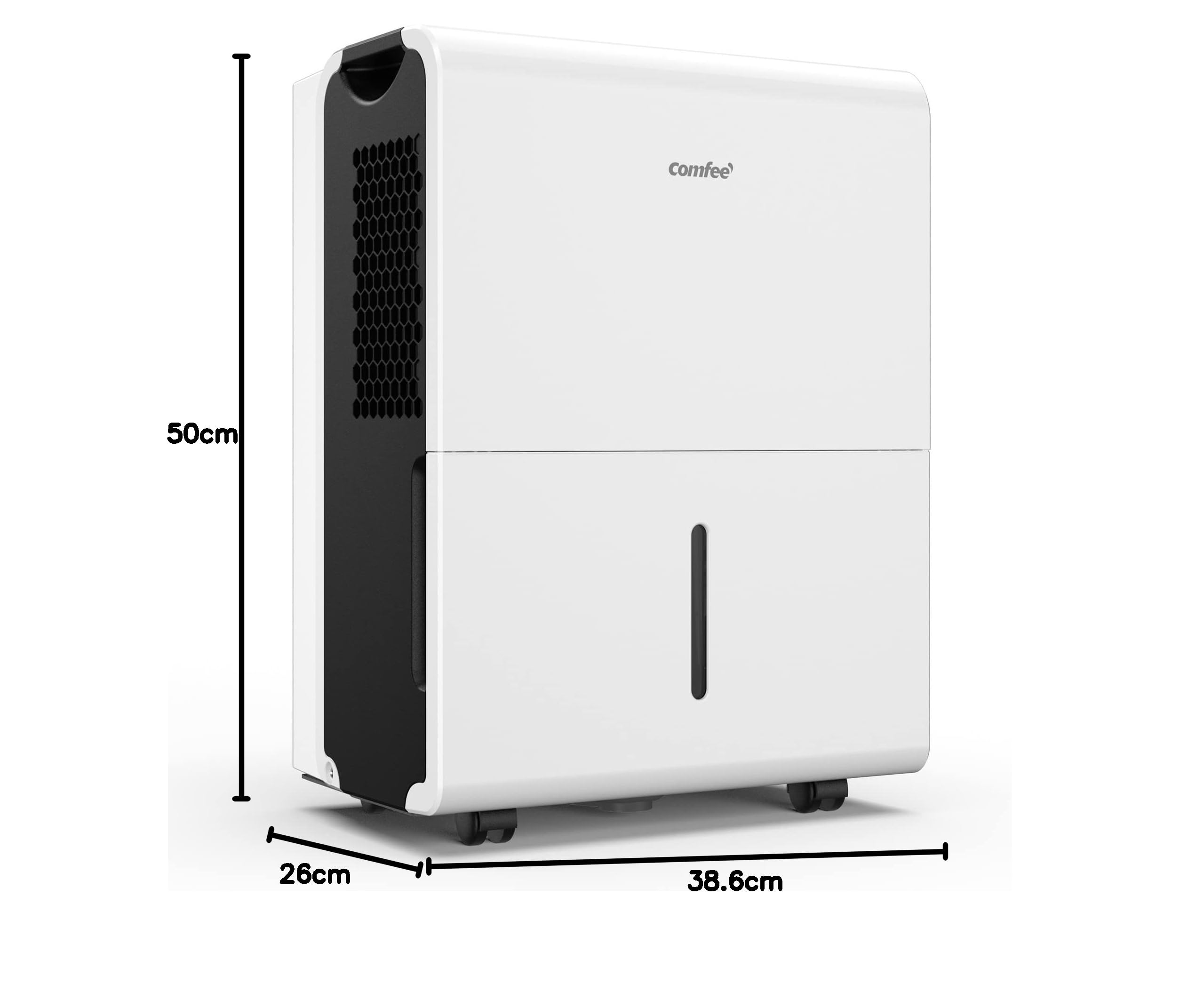 Comfee Luftentfeuchter 30L/24h,Raumgröße ca.180m³(80m²),Intelligenter Entfeuchtermodus,Smart Dehumidifier für Wohnung,Bad & Keller, 24H Timer,Wassertank 3L,MDDP-30DEN7