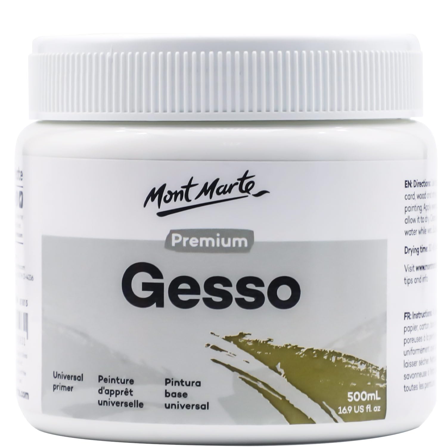 MONT MARTE Premium Gesso 16.9oz (500ml)