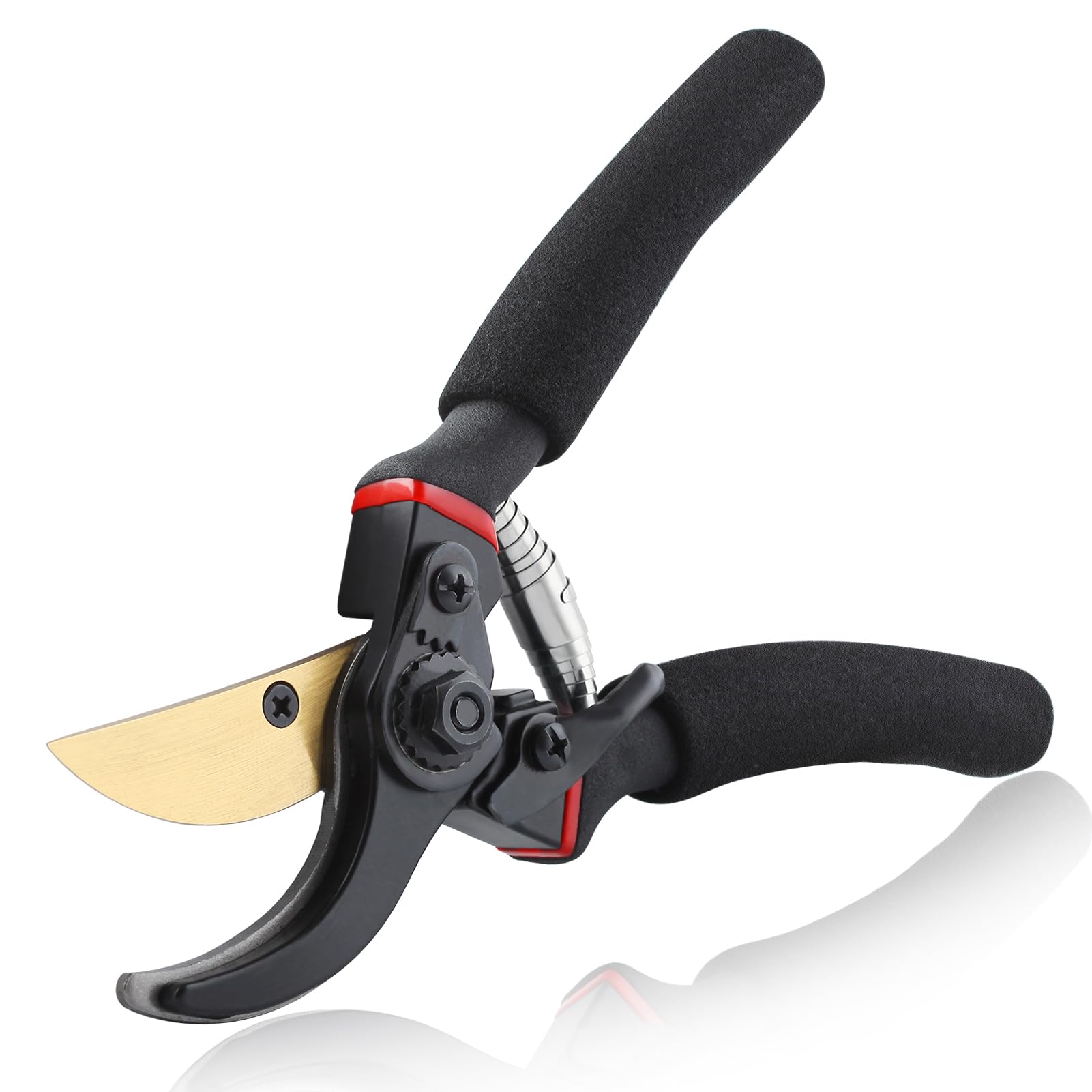SPEEDWOX 8" Pruning Shears for Gardening Tree Trimmers Secateurs Sharp Gardening Scissors with Soft Cushion Grip Handle Garden Shears Clippers Trimming Scissors Pruning Scissors Gardening Scissors