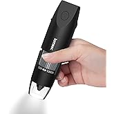 Digital Microscope Wireless Pocket Handheld USB Microscopes, 50x-1000x Zoom Fixed Focus HD Magnifier with LEDs, Inspection Ca