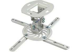 QualGear Qg-PM-002-Wht-S Projector Ceiling Mount Accessory , White