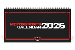 ALEX BOOK ART 2026 Motorsports Calendar | Full Formula Racing Schedule for All Races | Arts of Legendary Cars & Drivers | Best Gift for F1 Fans