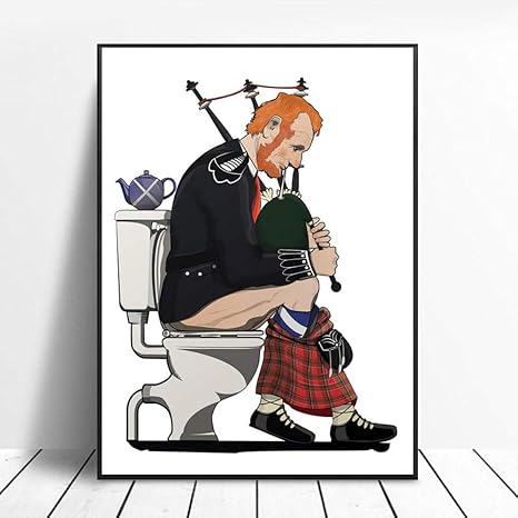 Amazon ユーモラス有名キャラクターwc装飾壁アート装饰ホームトイレ壁装飾画像hdプリントキャンバス絵画有名人々面白いポスター60x80cmフレームレス ウォールステッカー オンライン通販