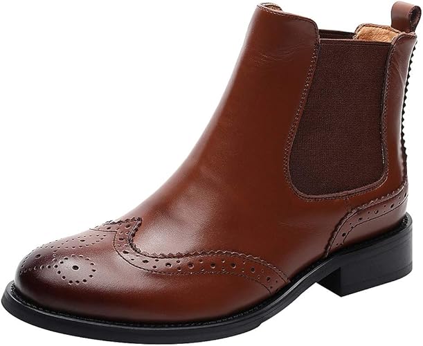 ladies brogue chelsea boots