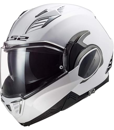 amazon ls2 strobe helmet Helmets II Modular Motorcycle W/SunShield (Gloss White Helmets - Chubby Boyz A modular helmet with Rod Model:EYS68MXF cat_Christmas