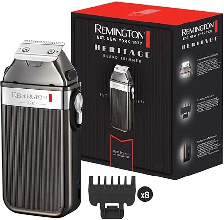 Remington Tondeuse Barbe 8 Guides De Coupe Fixes De 1 5 A 15 Mm Fonction Charge Rapide Mb9100 Heritage Amazon Fr Hygiasne Et Soins Du Corps