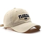 Florida Hat Unisex Baseball Cap Cotton Sun Hat Adjustable Trucker Cap