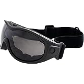 Global Vision All Star Anti-Fog Foam Padded Motorcycle Riding Goggles with Smoke Lens for Men or Women