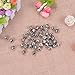 eborder 1/2 inch Jingle Bells Craft Bells Set for Kids, Craft and Christmas Decoration, 120 Pieces (Silver)
