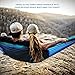 Terra Hiker Hammock, Nylon Lightweight Hammock, Portable Hammock, Straps, Carabiners Included, for Backpacking, Camping, Travelling, Beach