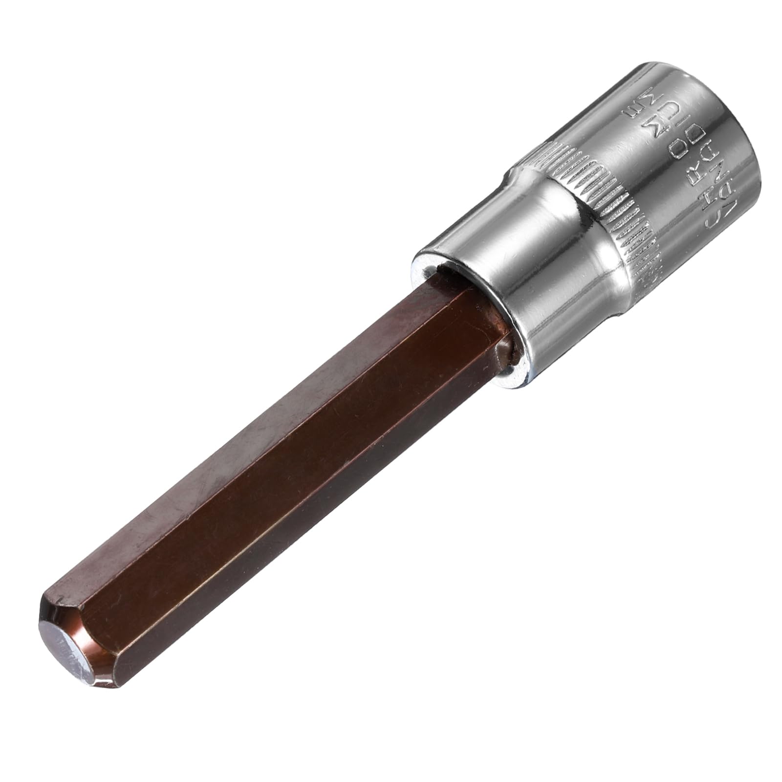 Sourcingmap 1/2" Drive x H12 (12mm) Hex Bit Socket, S2 Steel Bits CR-V Sockets 4" Length Use with Ratchet Wrench, Slide Bar, Extension Rod