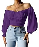 MIRACMODA Womens Elegant Off The Shoulder Puff