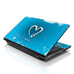 LSS Laptop 15 15.6 Skin Cover with Colorful Blue