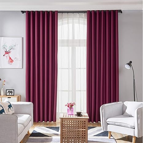 Amazon Com Be Xn Solid Color Blackout Curtain Thermal