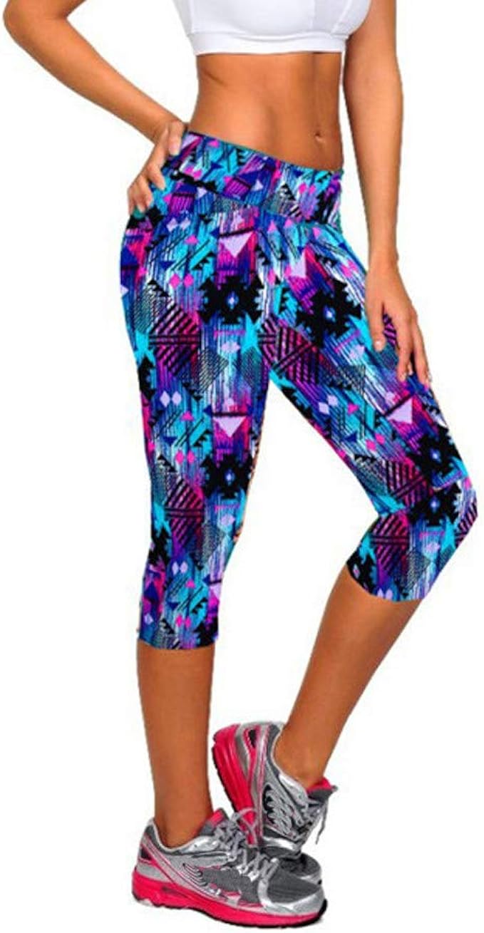 printed yoga shorts
