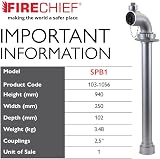 Firechief SPB1 Standpipe Single Head Aluminium 2 1/2 BSRT Inlet view 2